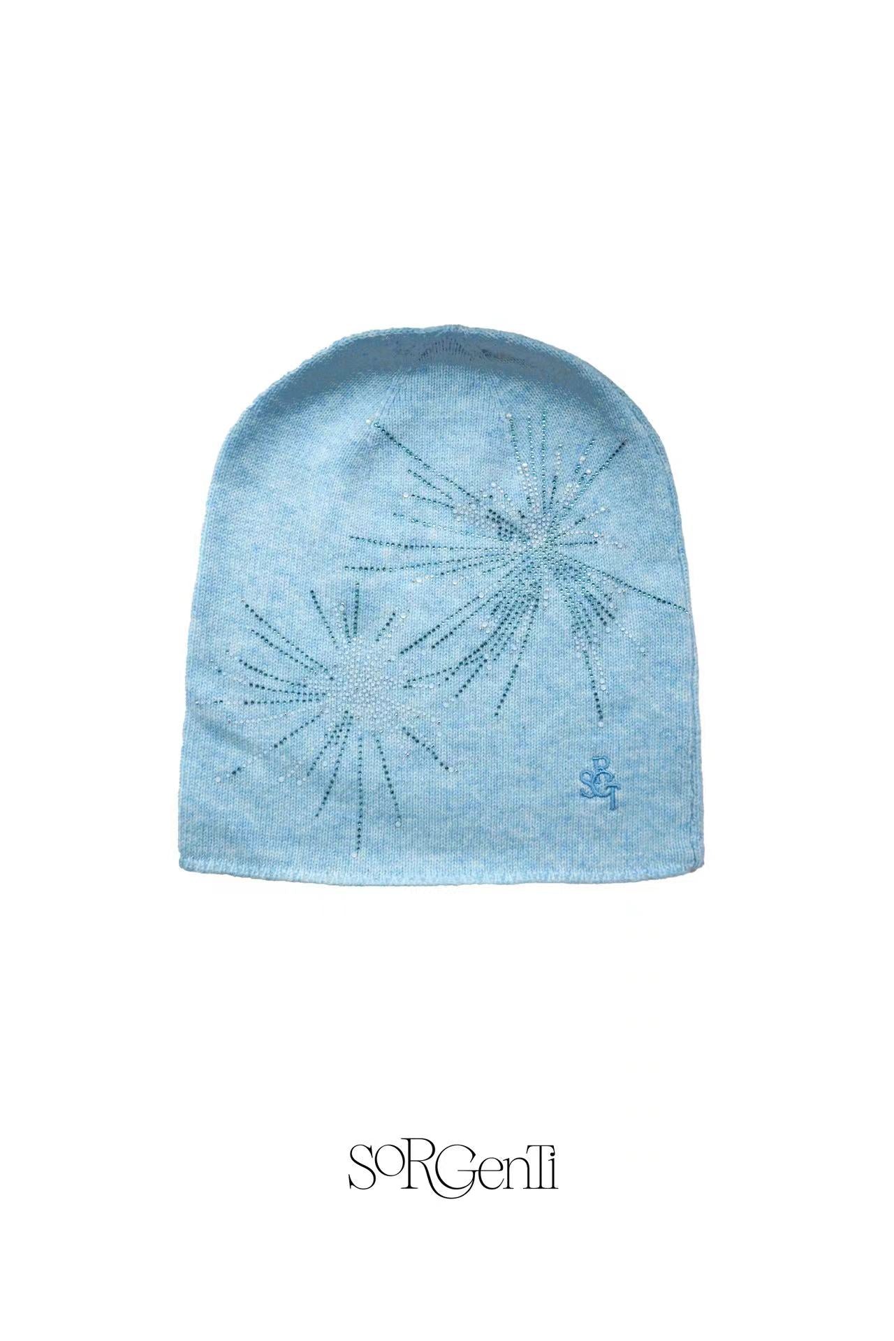 Knitted fireworks beanie