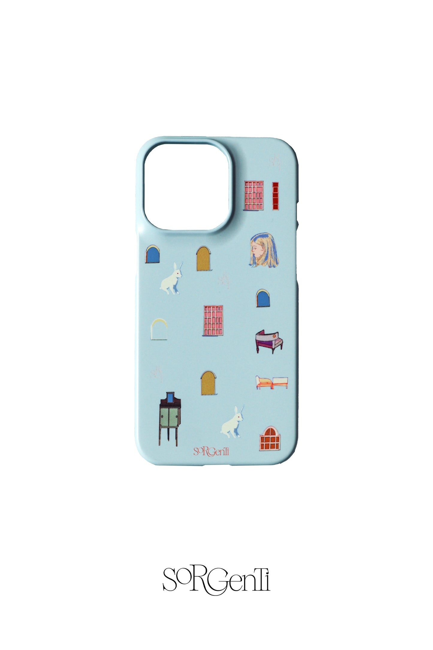 Blue building blocks phone case