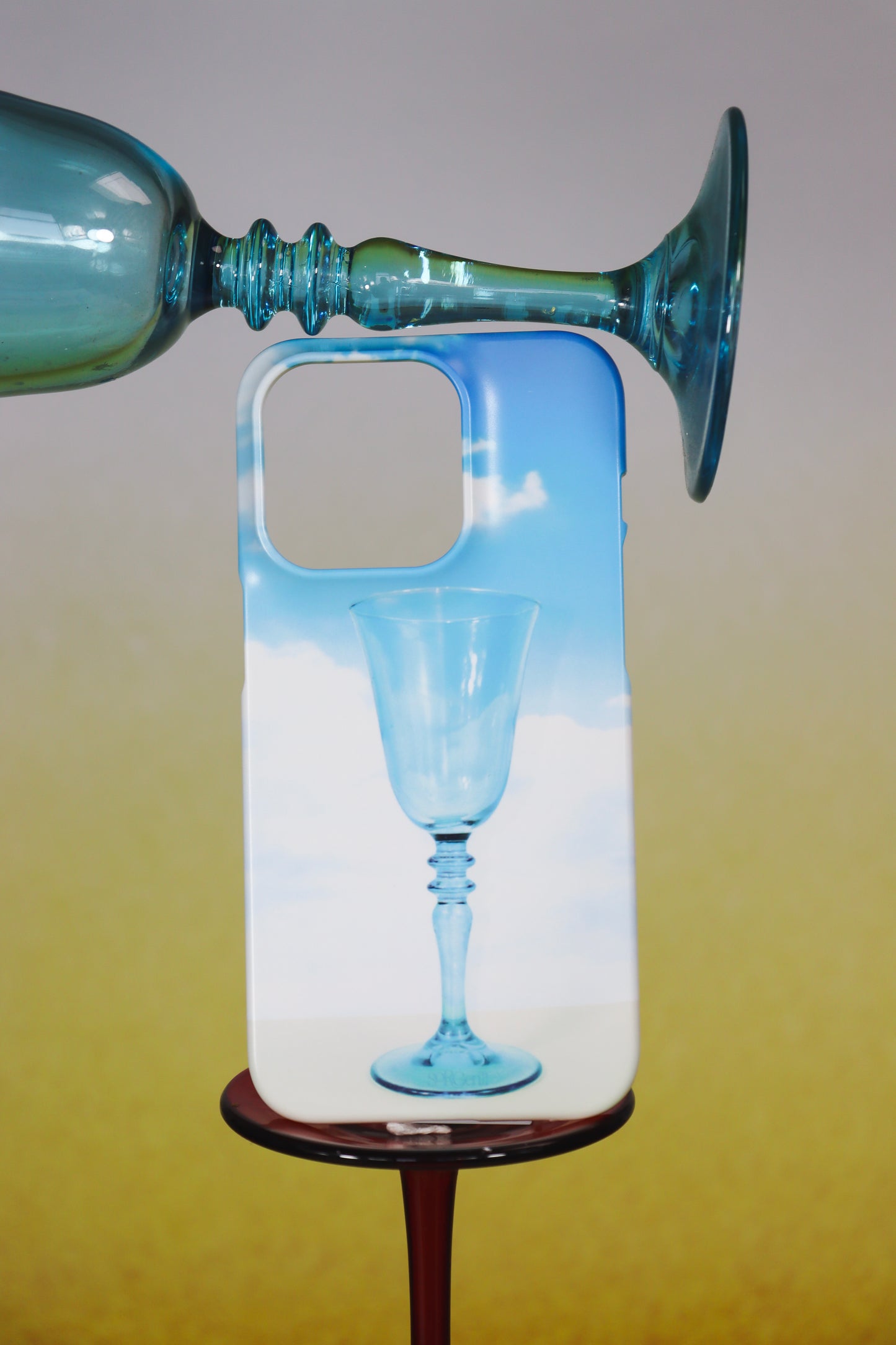 Blue Glass Goblet Phone Case