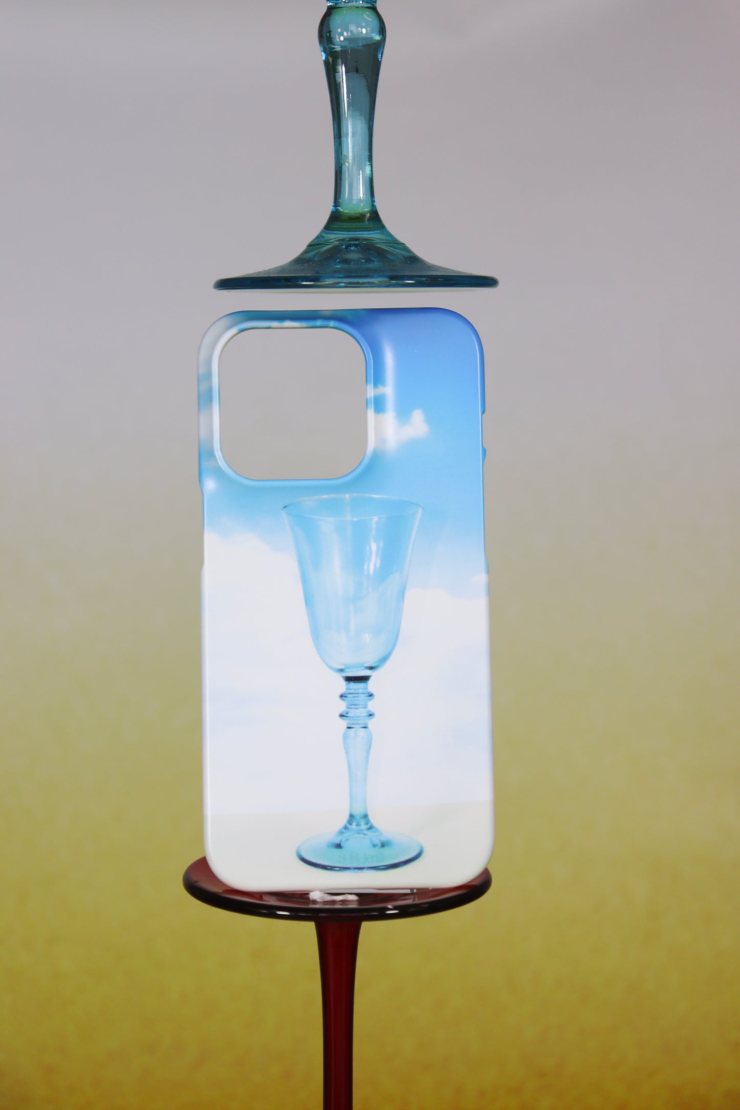 Blue Glass Goblet Phone Case