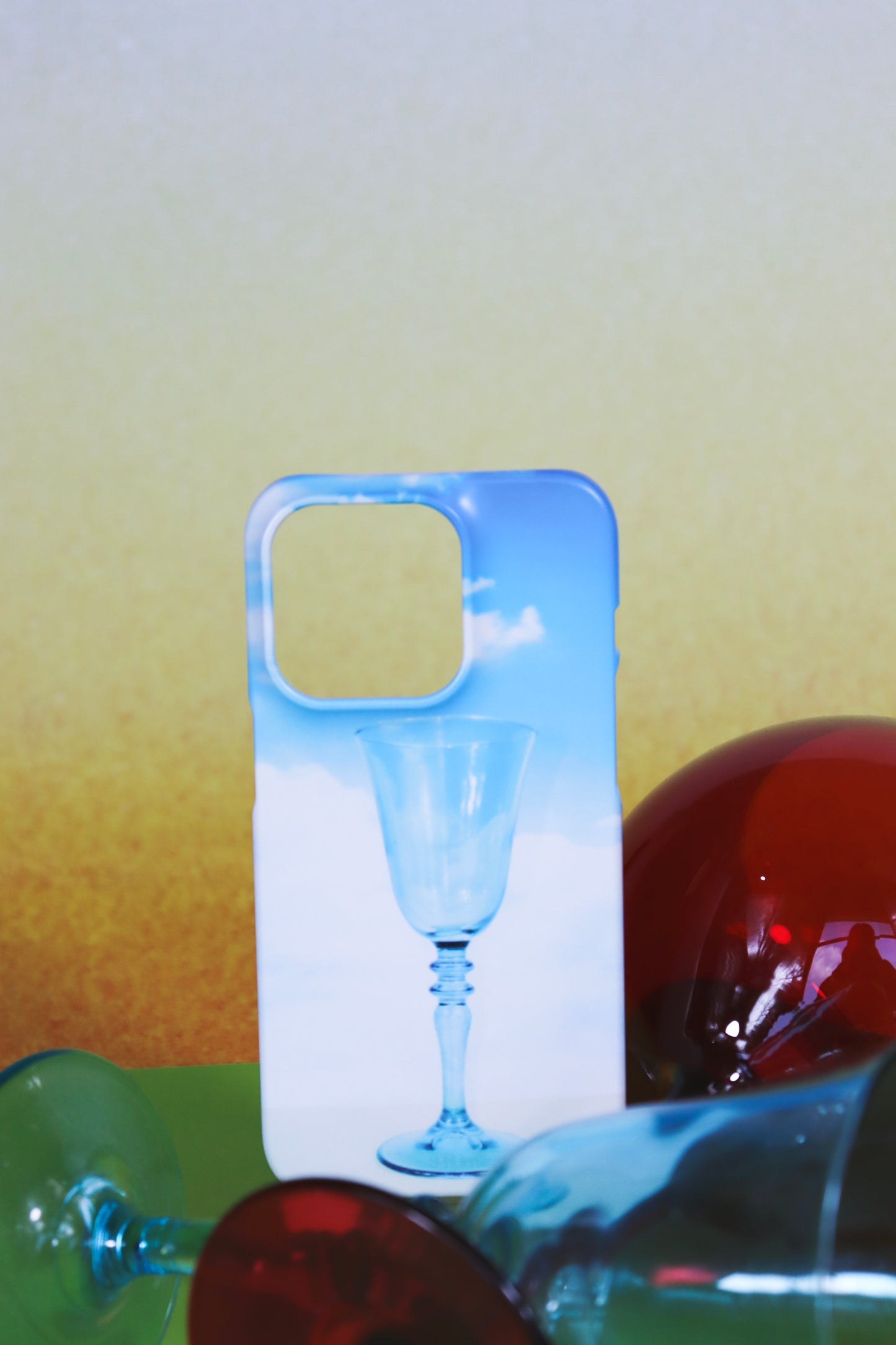 Blue Glass Goblet Phone Case