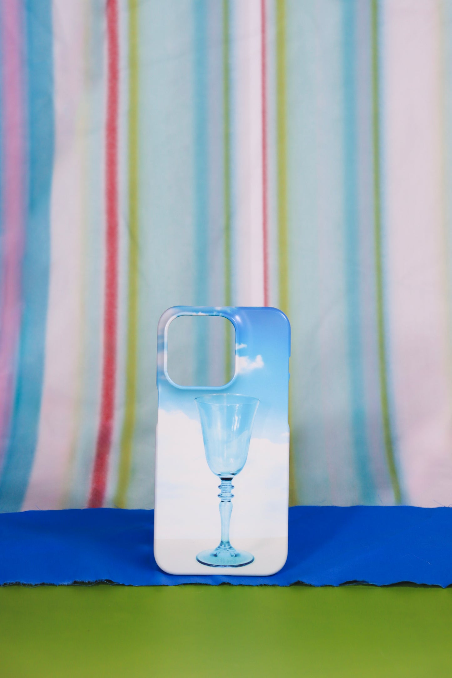 Blue Glass Goblet Phone Case