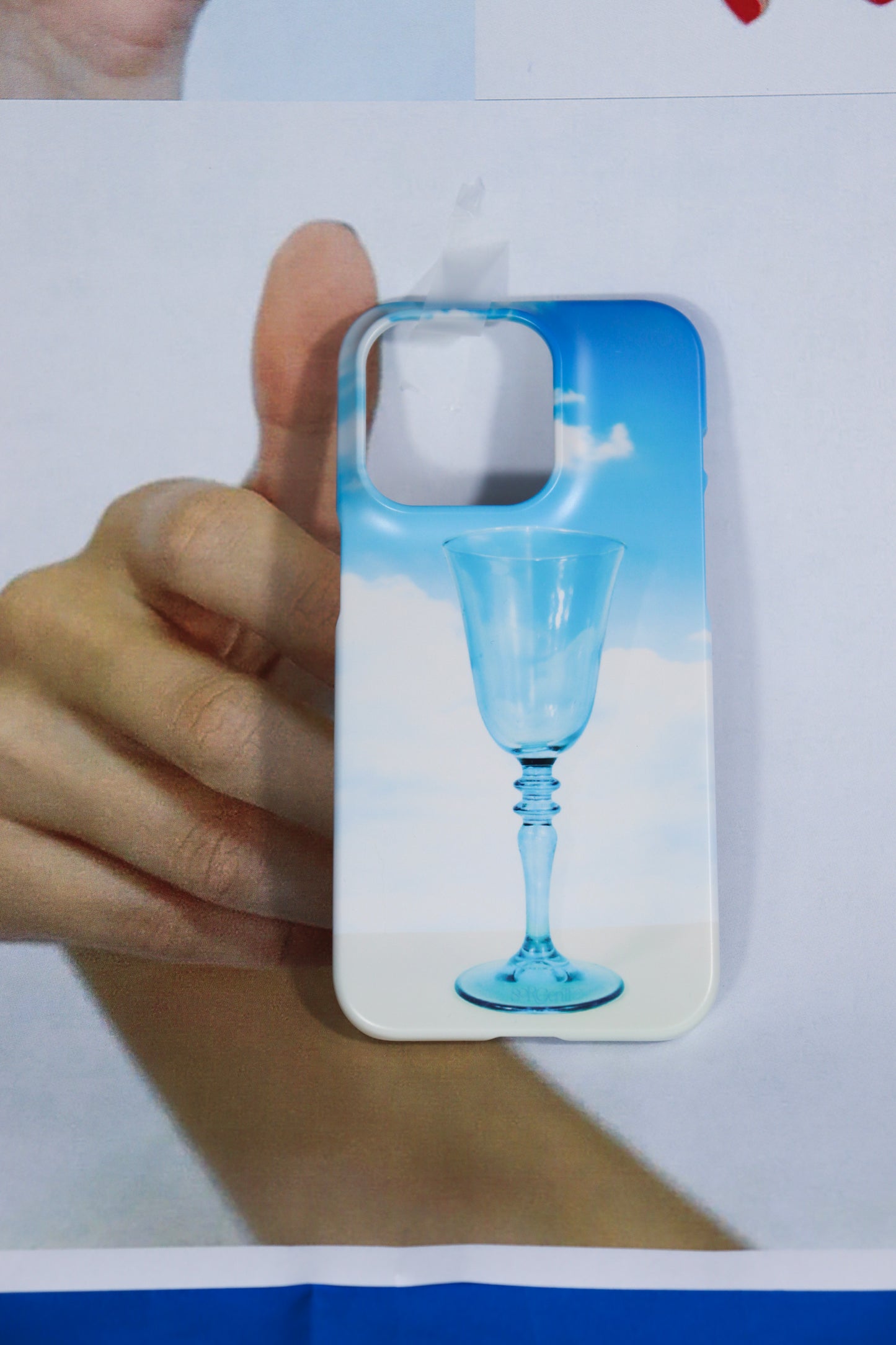 Blue Glass Goblet Phone Case