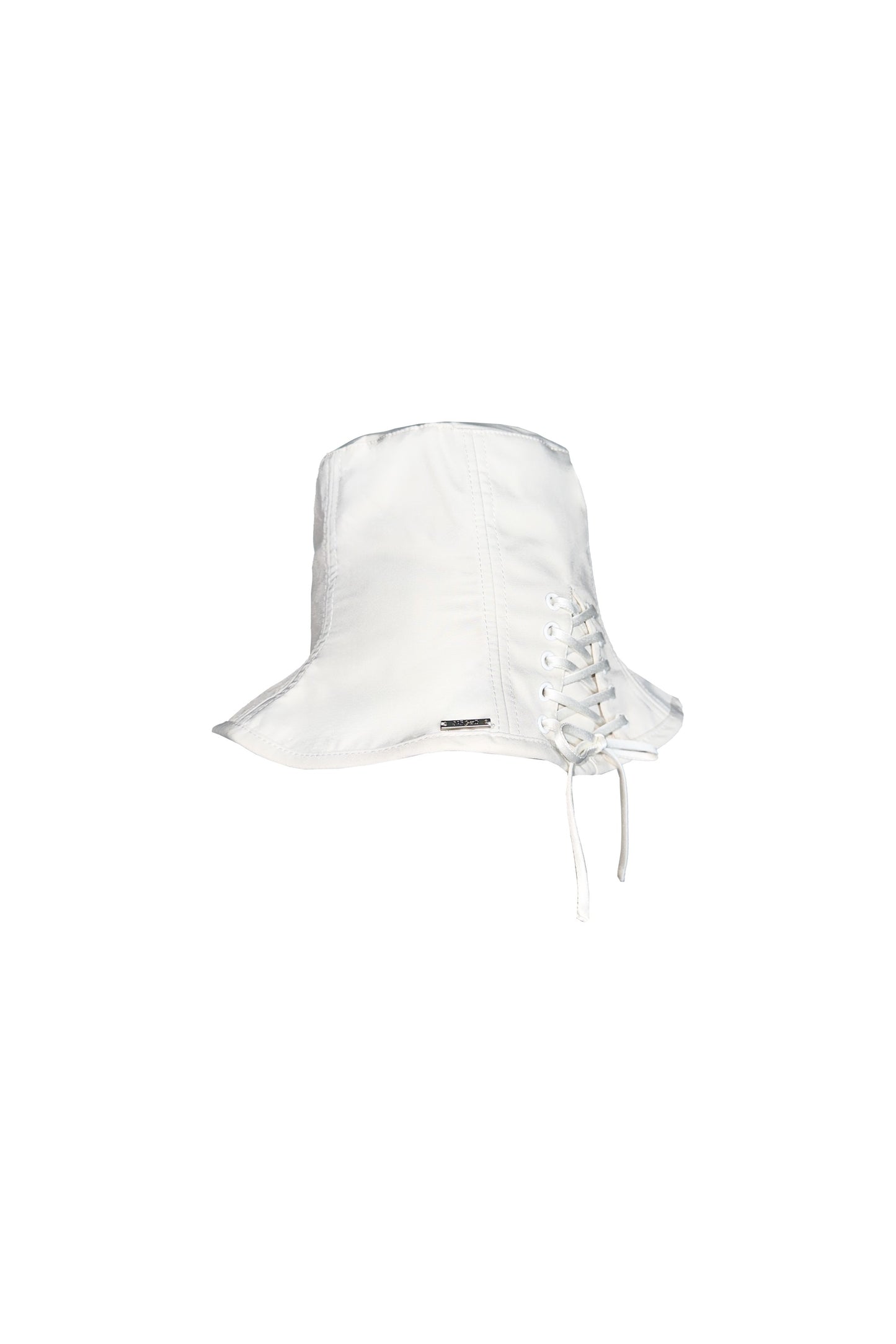 Vacation tie strap bucket hat