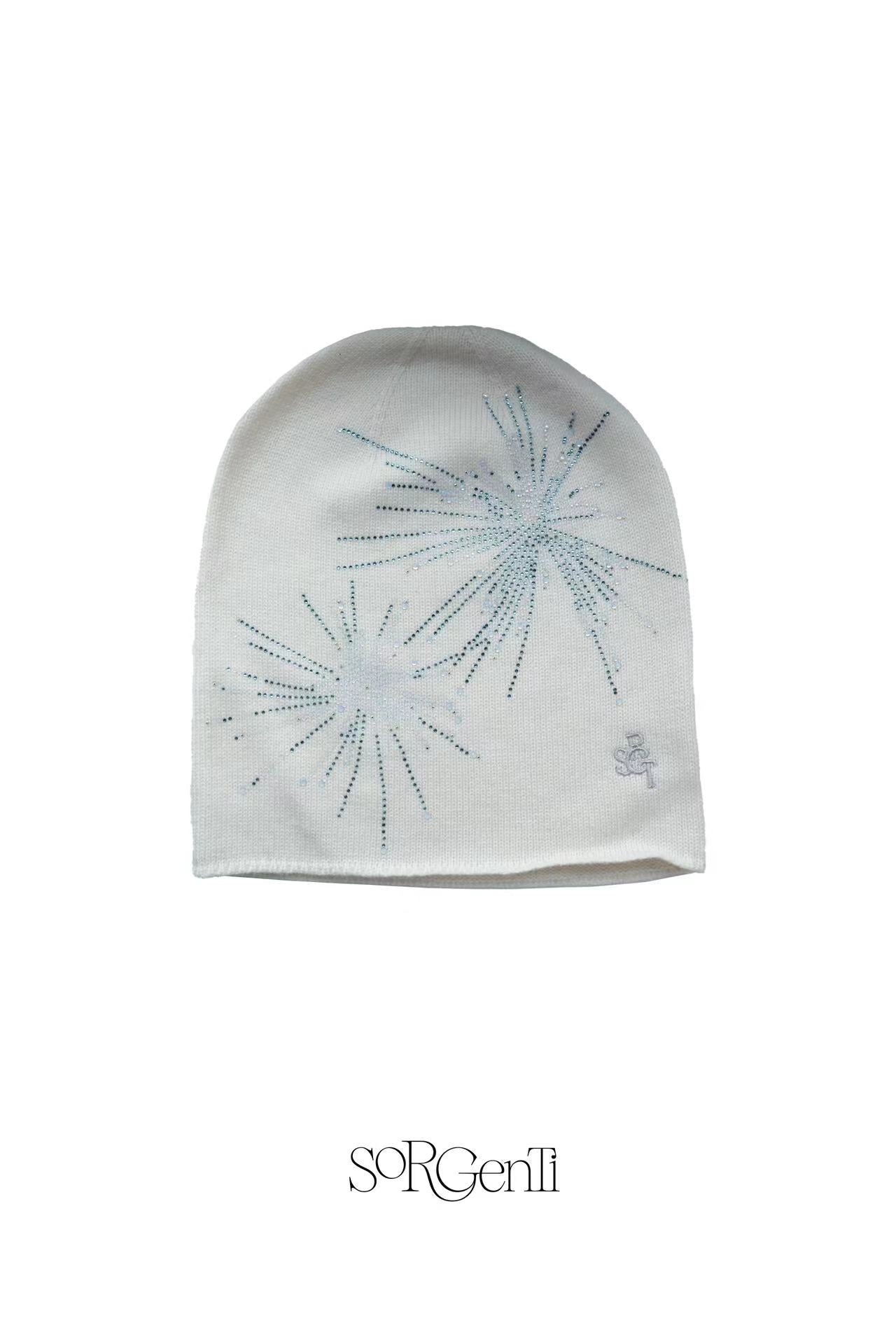 Knitted fireworks beanie